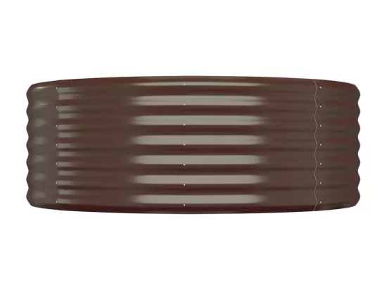 Lit surélevé de jardin Acier enduit de poudre marron