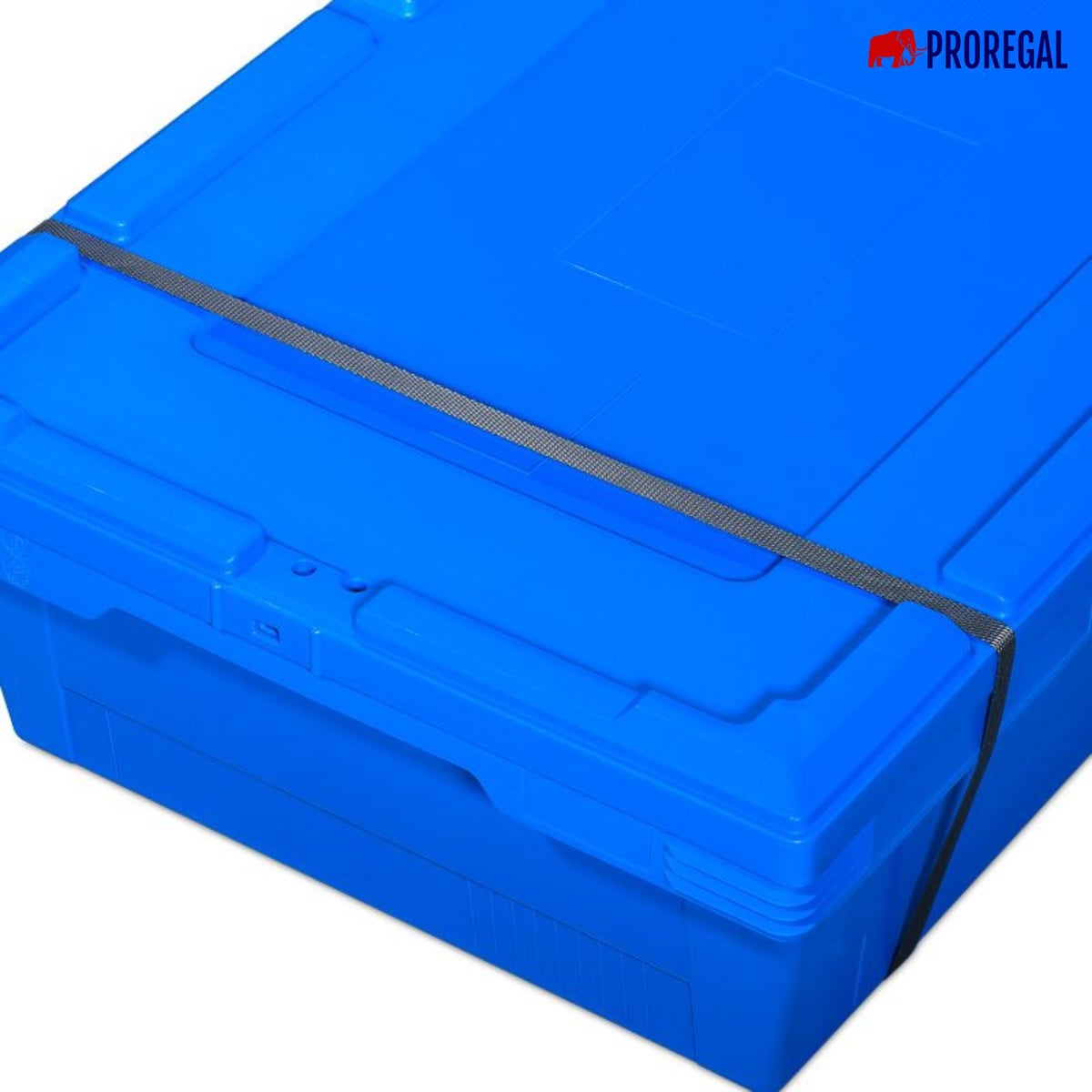 PROREGAL Deksel voor conische herbruikbare stapelbakken, blauw, bxl 40 x 60 cm, opbergdoos, eurobox, transportdoos