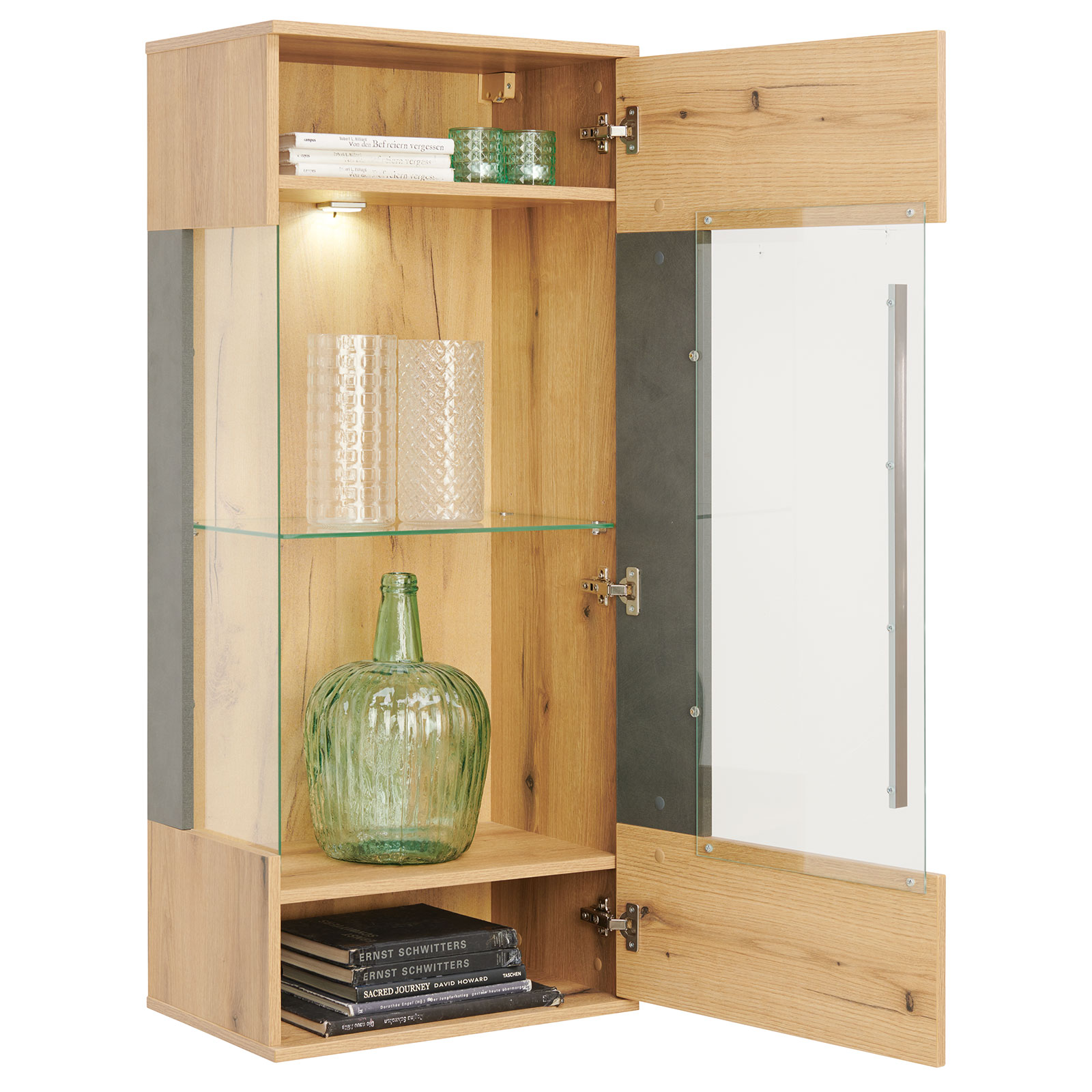 Hängevitrine - Coast Evoke Eiche - Matera dunkel - 53 cm breit