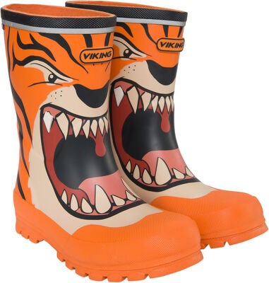 Viking Jolly Print Gummistøvler, Orange