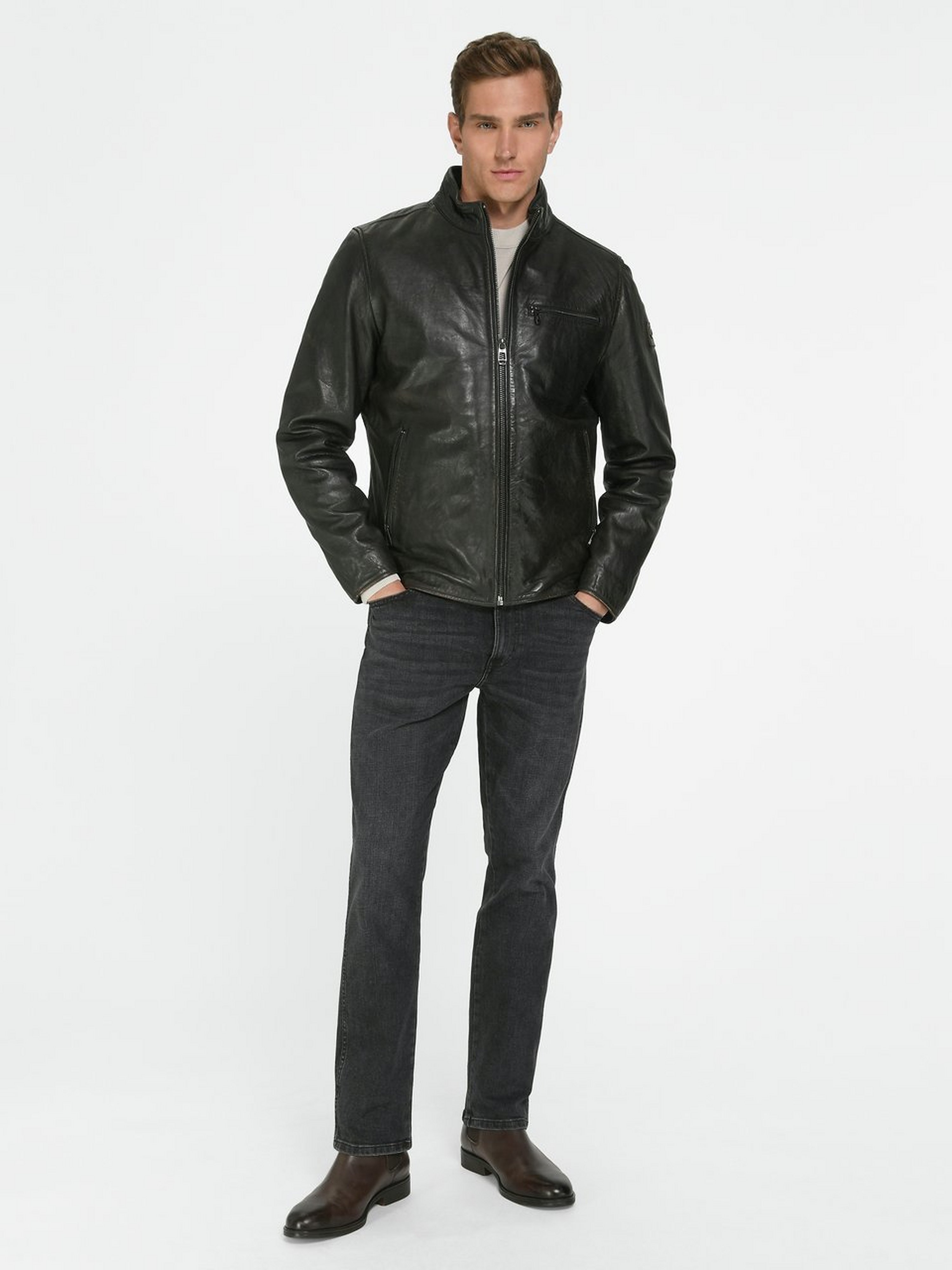 Lederjacke