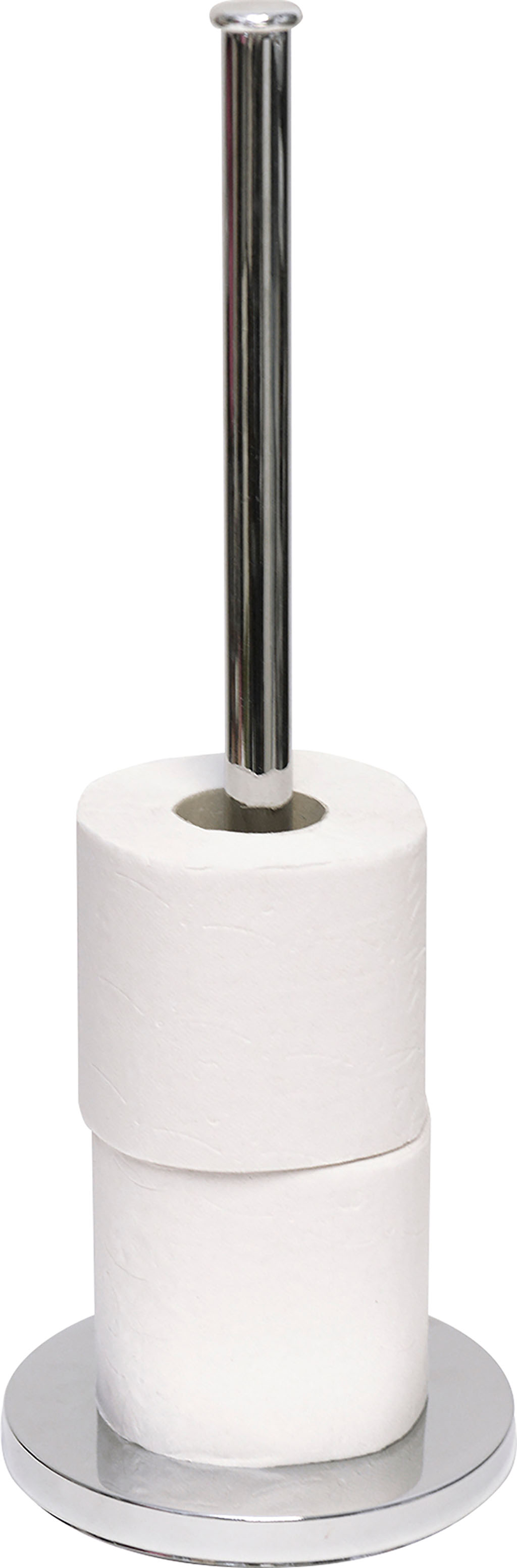 Réserve papier toilette métal chromé H 42cm