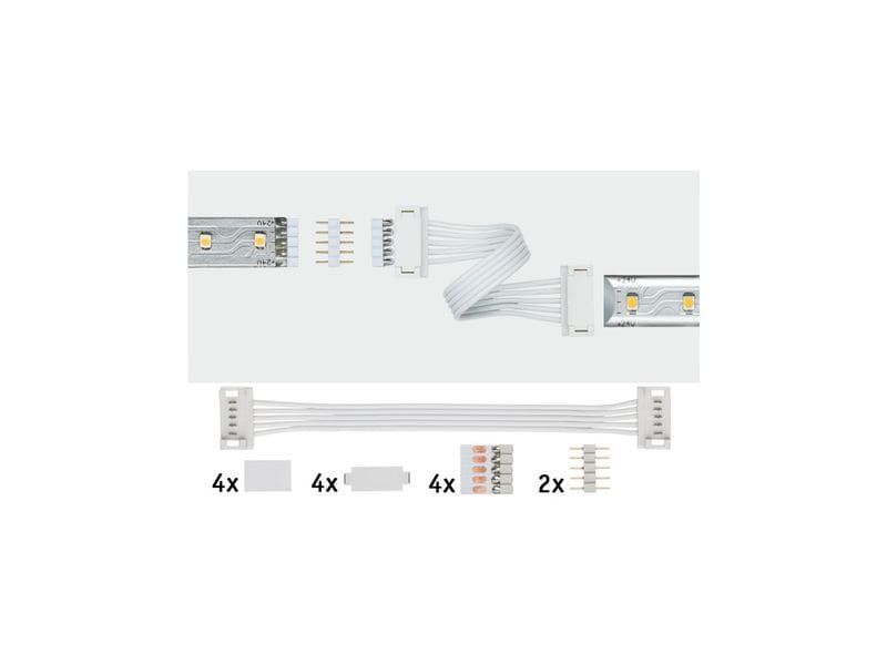 Paulmann Universal-Verbinder MaxLED, 2 Stück Zum Verbinden von gekürzten und ungekürzten MaxLED-Strips