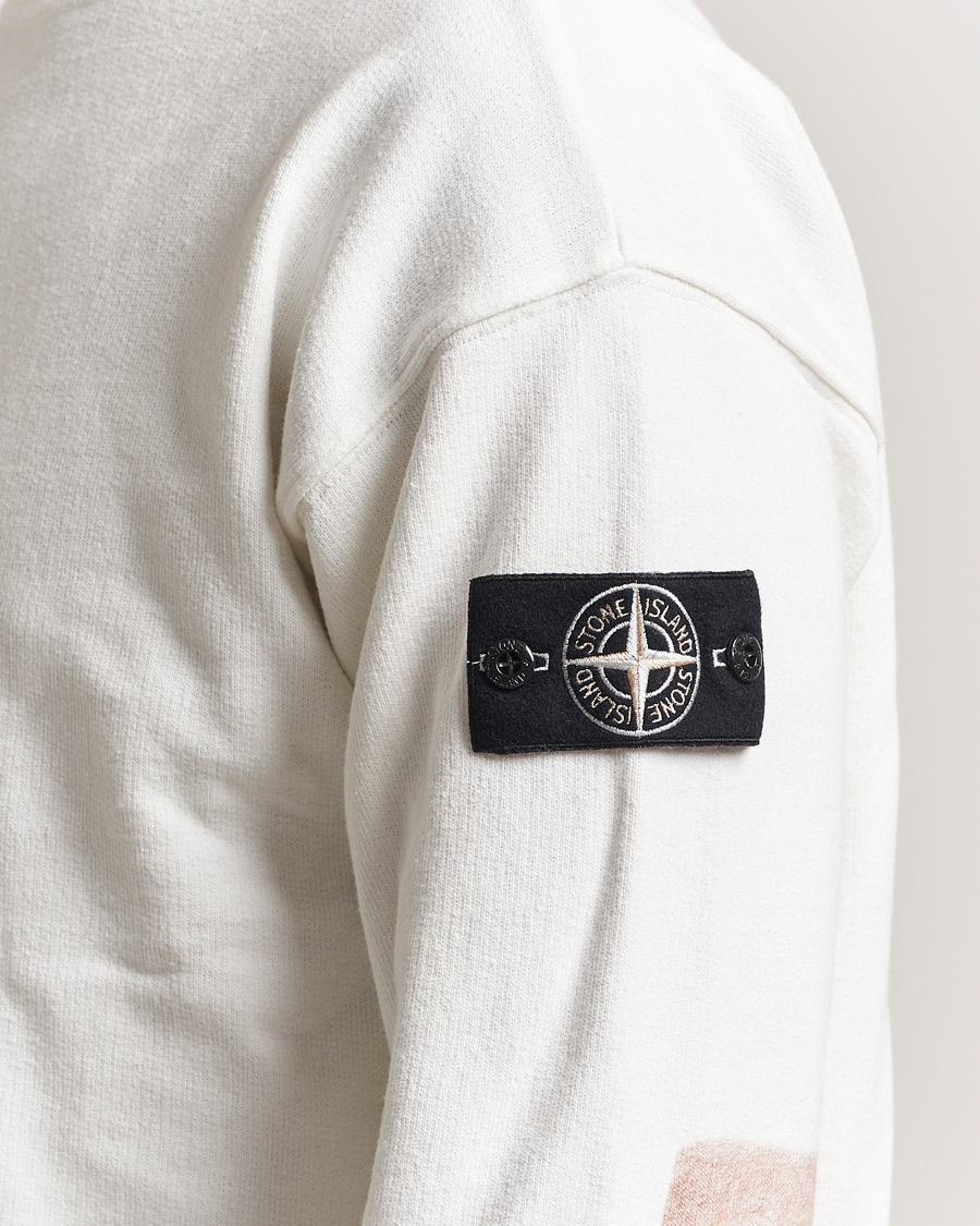 Stone Island RAW Knitted Cotton Crew Neck Natural
