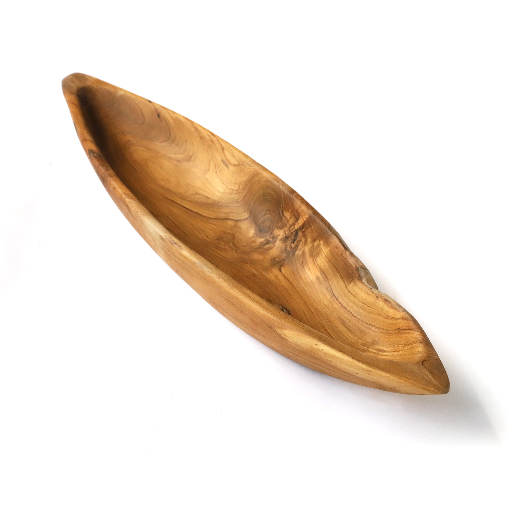 Holzschale in Bootsform, Teak, L 60 cm, B 13 cm von fischer's lagerhaus
