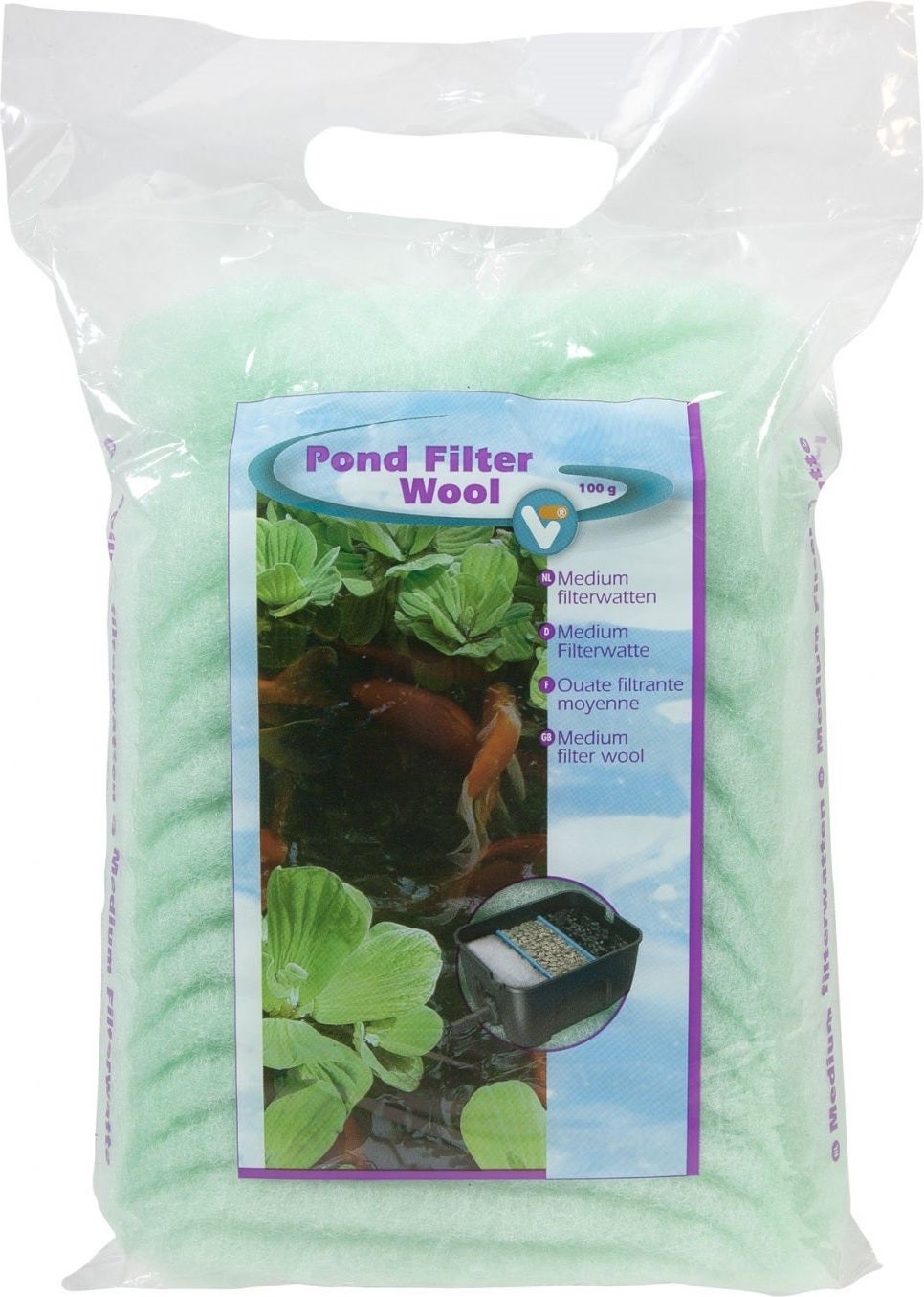 VT filterwatten groen 100 g