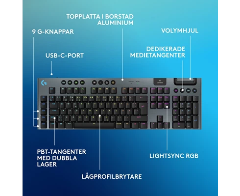 Logitech G915 X - Tactile - Black