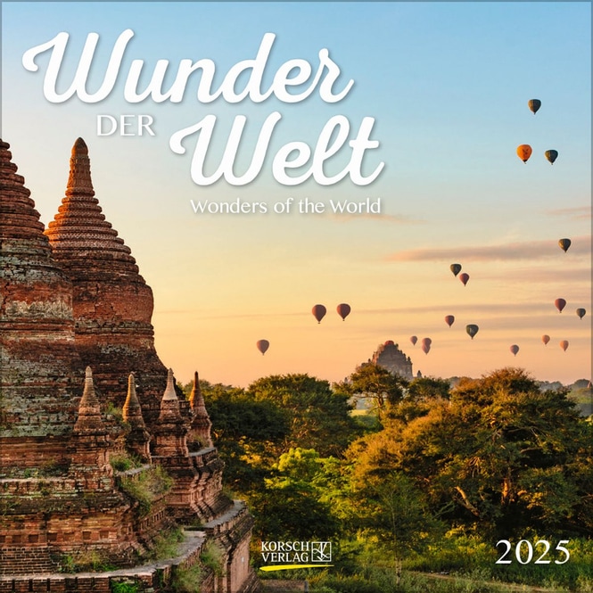 Wandkalender - 2025 - Wunder der Welt