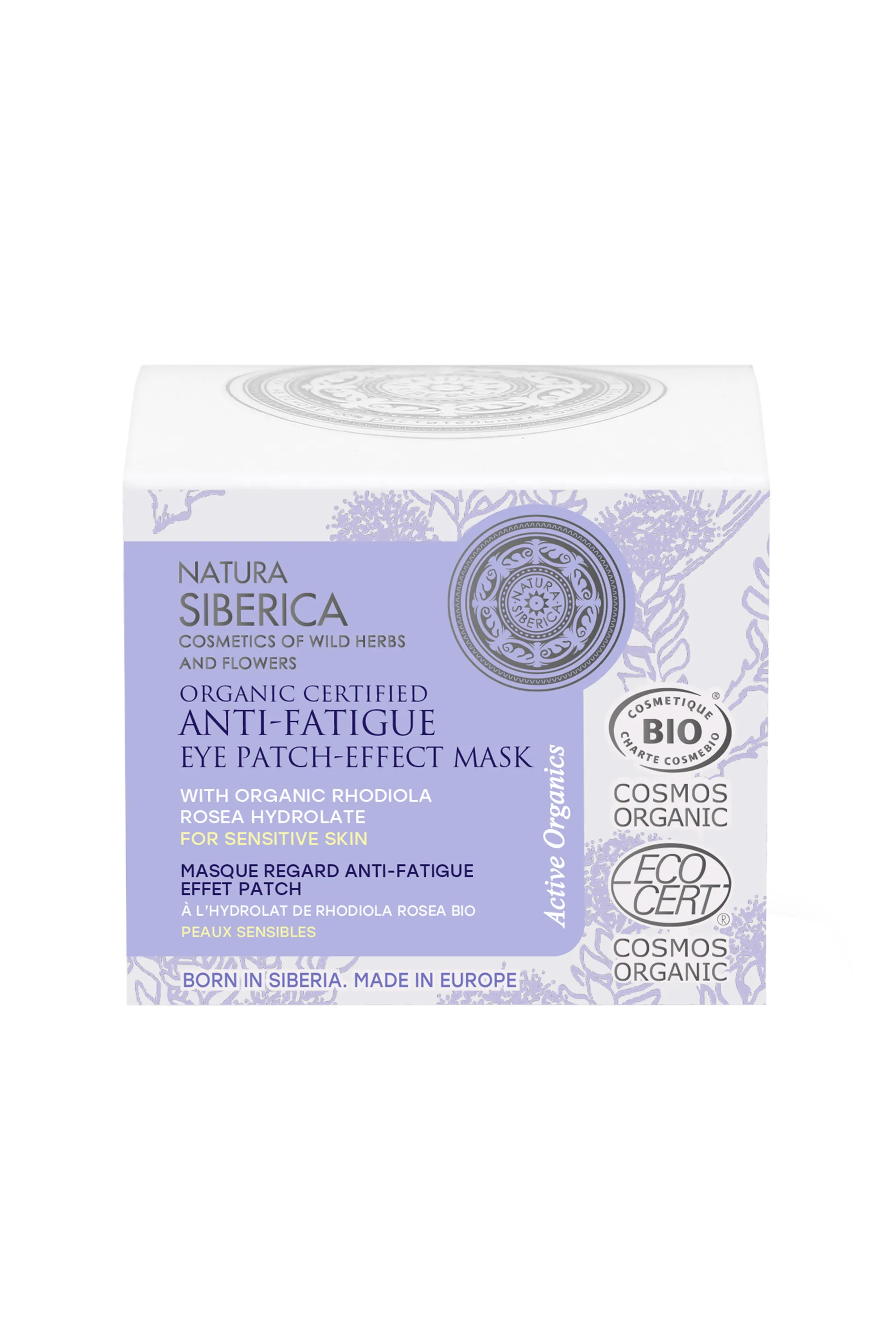 Natura Siberica Masque regard bio anti-fatigue effet patch à la Rhodiola Roseal-50 ml