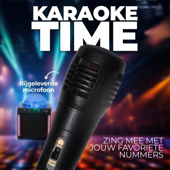 Denver Karaoke Set - Discolichten - Bluetooth - Incl. Microfoon - BTM618