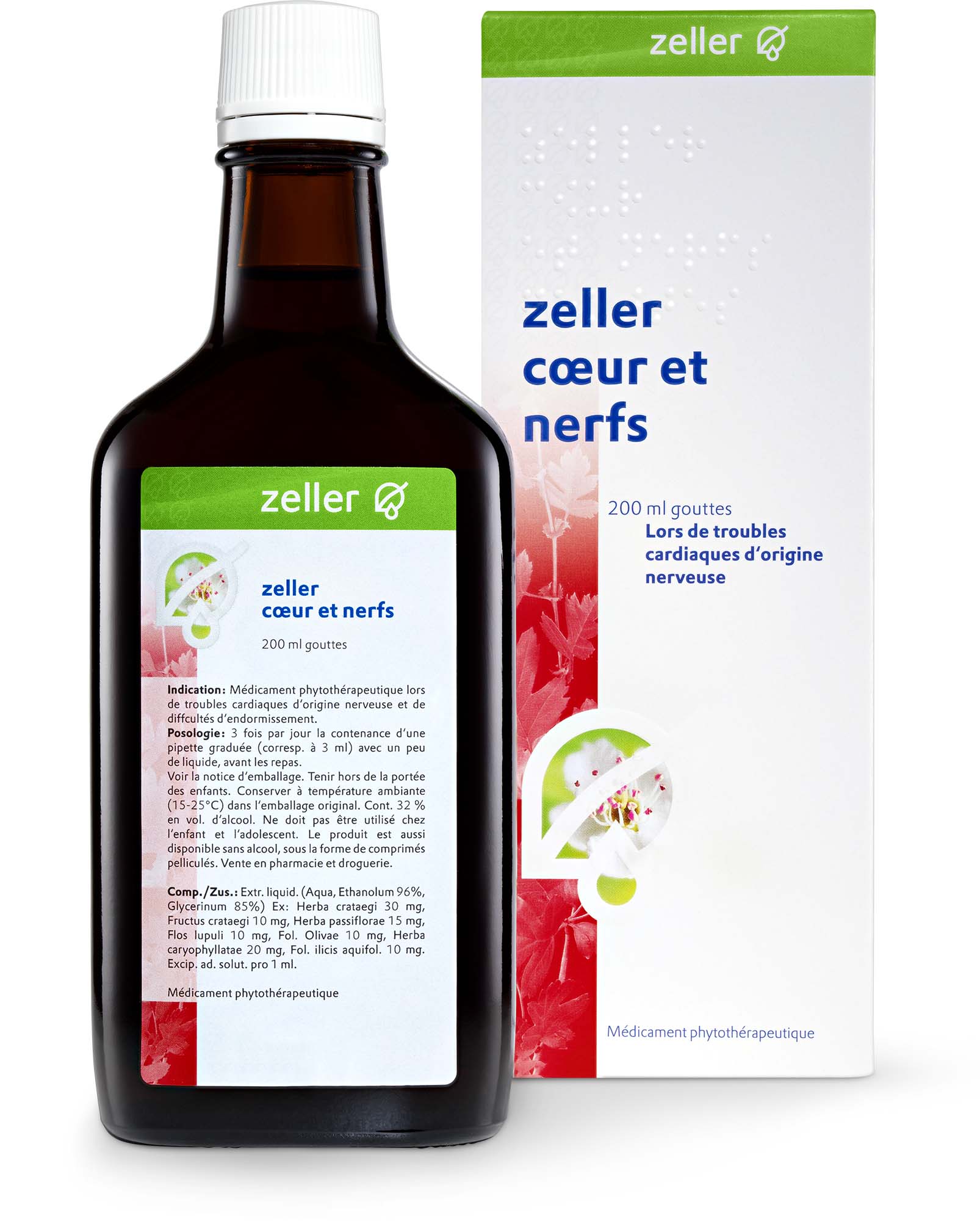 ZELLER Herz und Nerven<br>200 ml, Flasche, Tropfen zum Einnehmen, Flüssigkeit