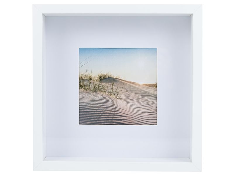 COCON Bilderrahmen 25 x 25 cm, Weiss 3D Fotorahmen für die schönsten Erinnerungen