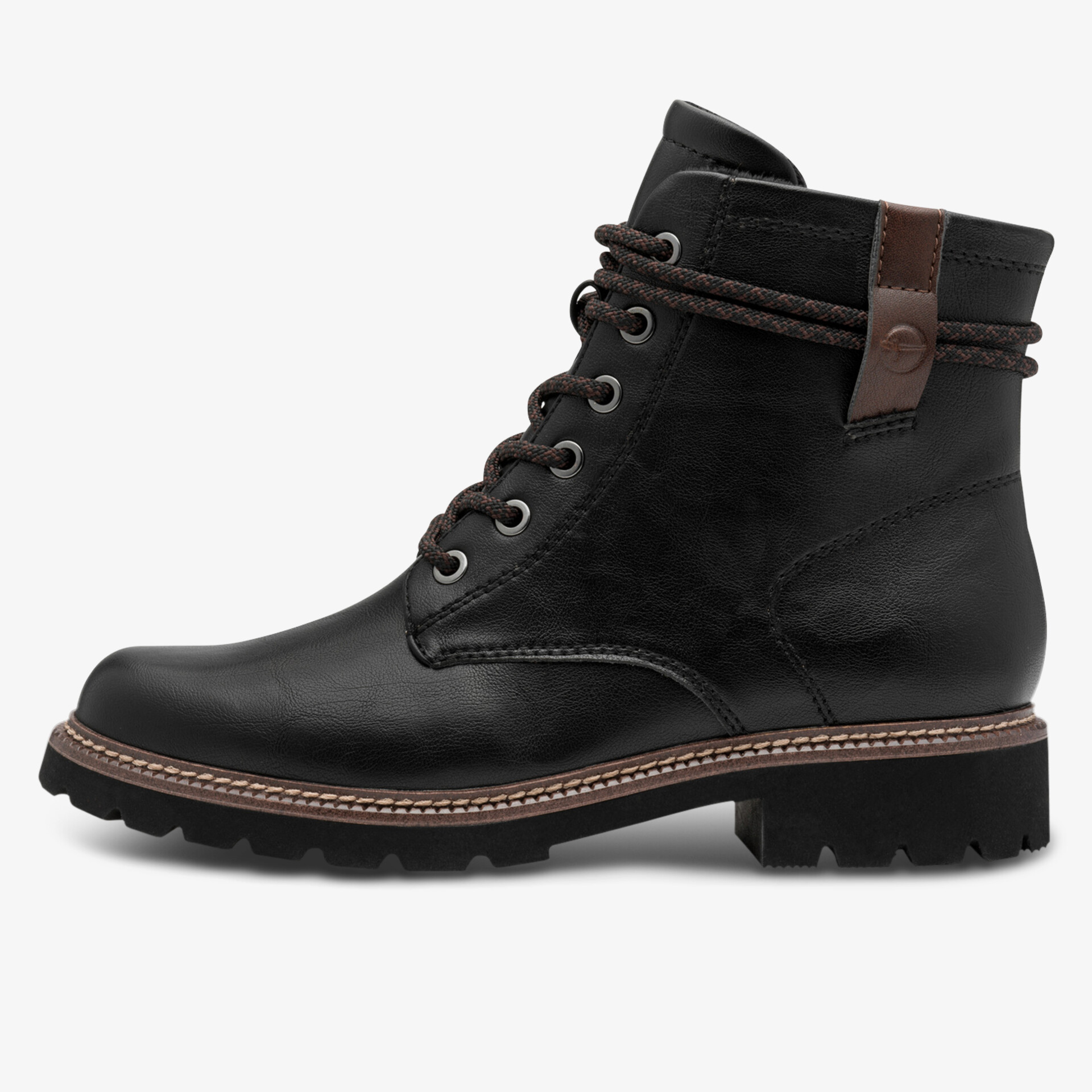 Tamaris Damen Schnürstiefeletten schwarz