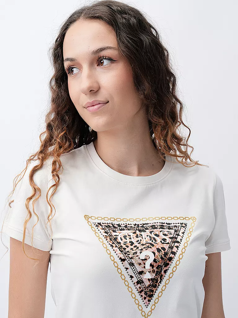 GUESS T-Shirt weiss