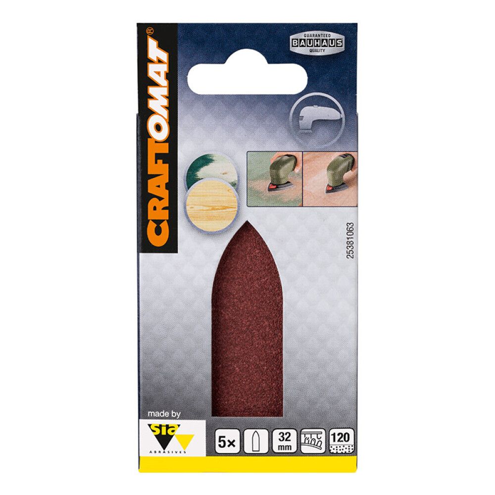 SLIPEBLAD CRAFTOMAT DELTA EFWP 32MM K120 5STK