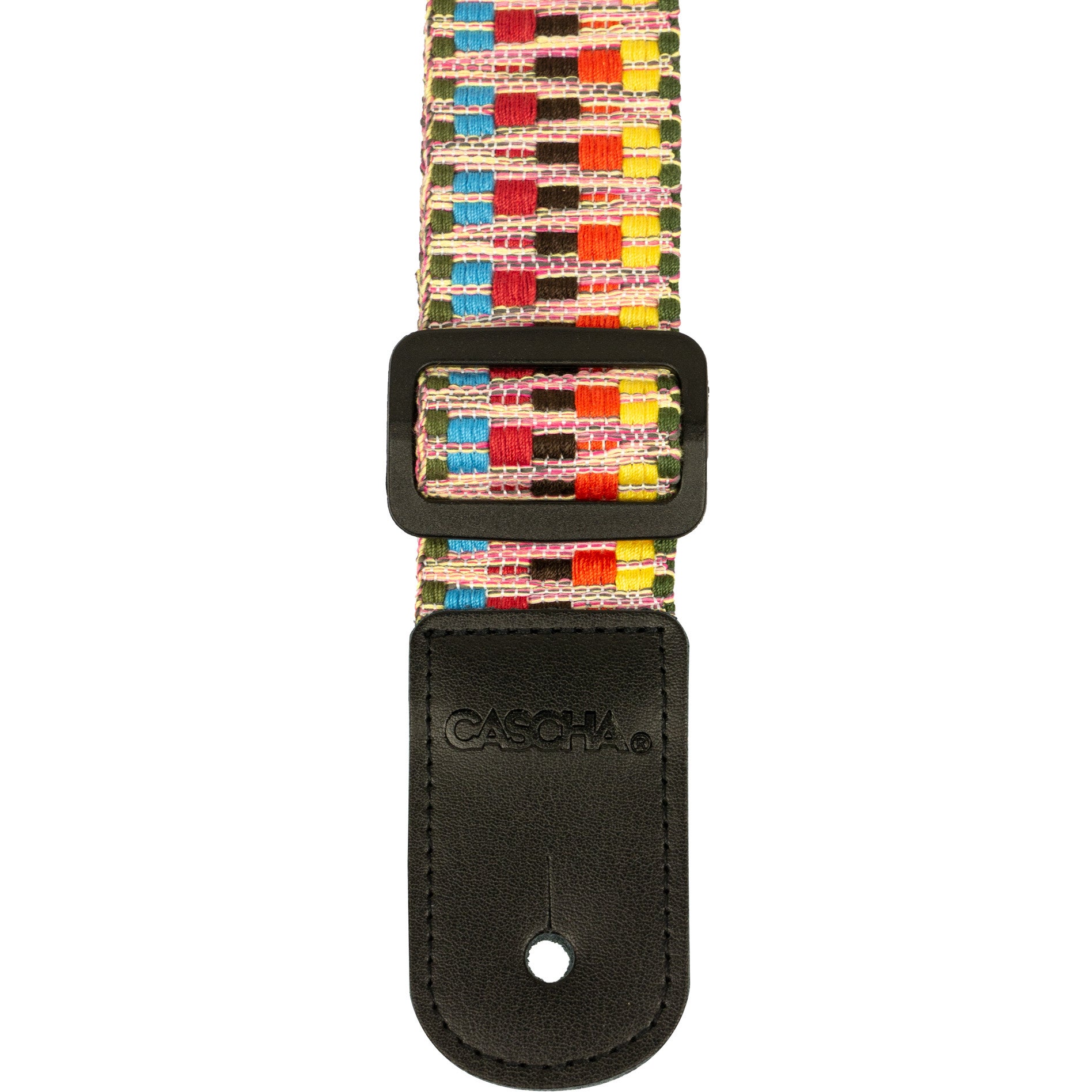 Cascha HH 2200 ukelele draagband jacquard regenboog