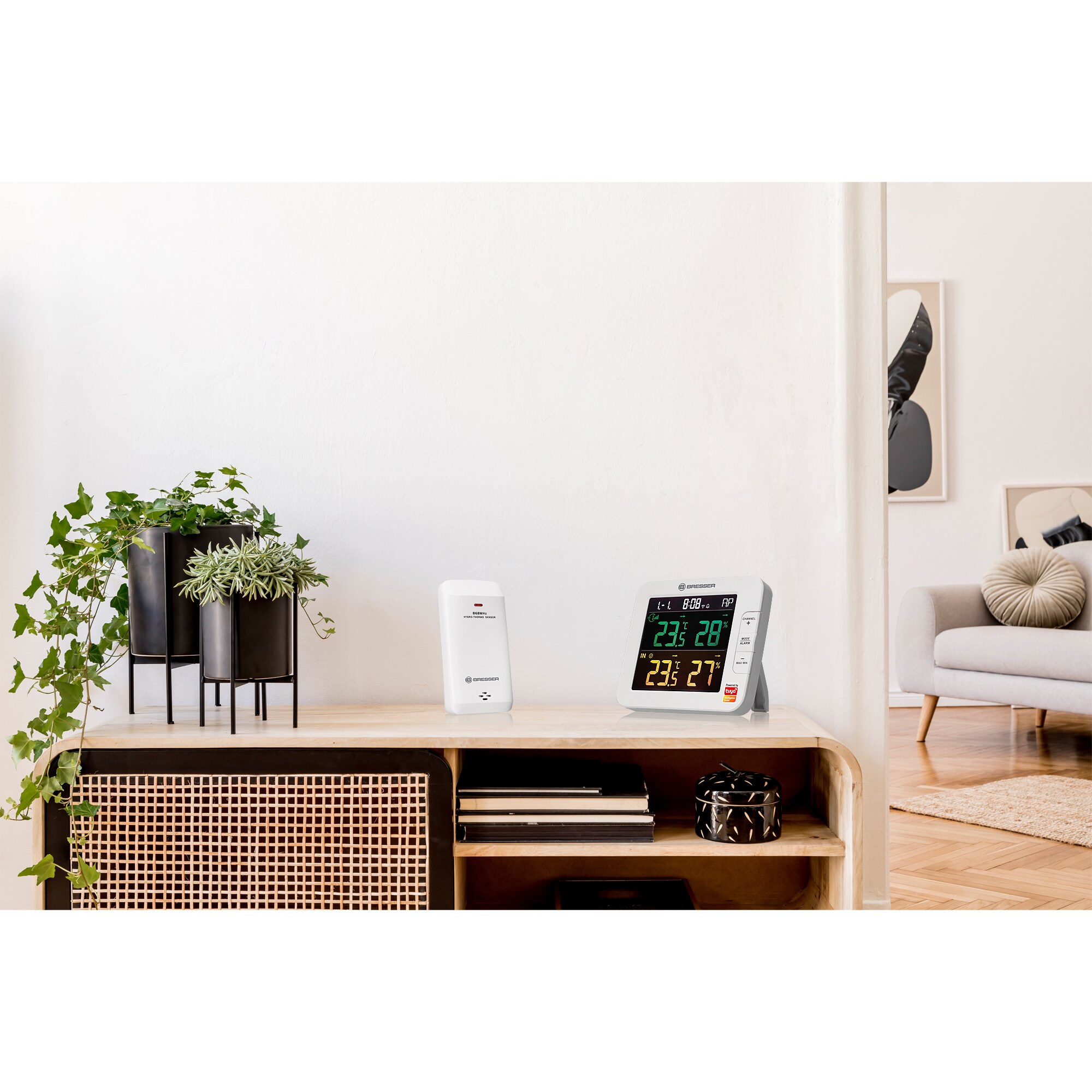 BRESSER Smart Home 7-Kanal Tuya Thermo-Hygrometer