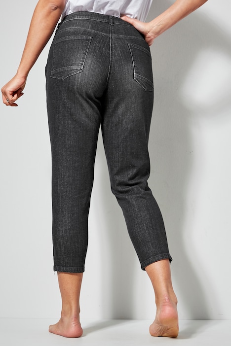 7/8-Jeans, Slim Fit, 5-Pocket, Saumzipper