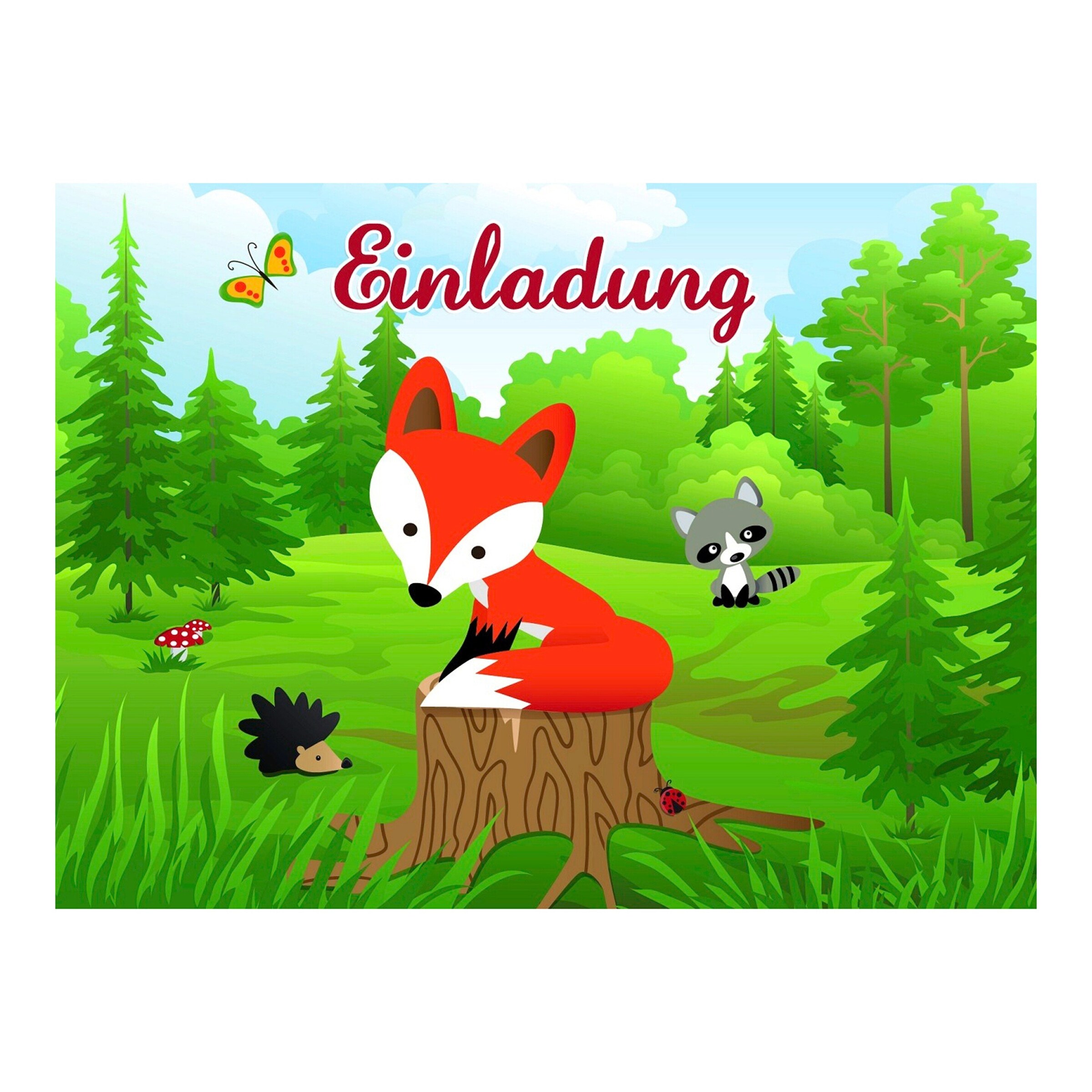 Partystrolche Partyset 44tlg. Kleiner Fuchs