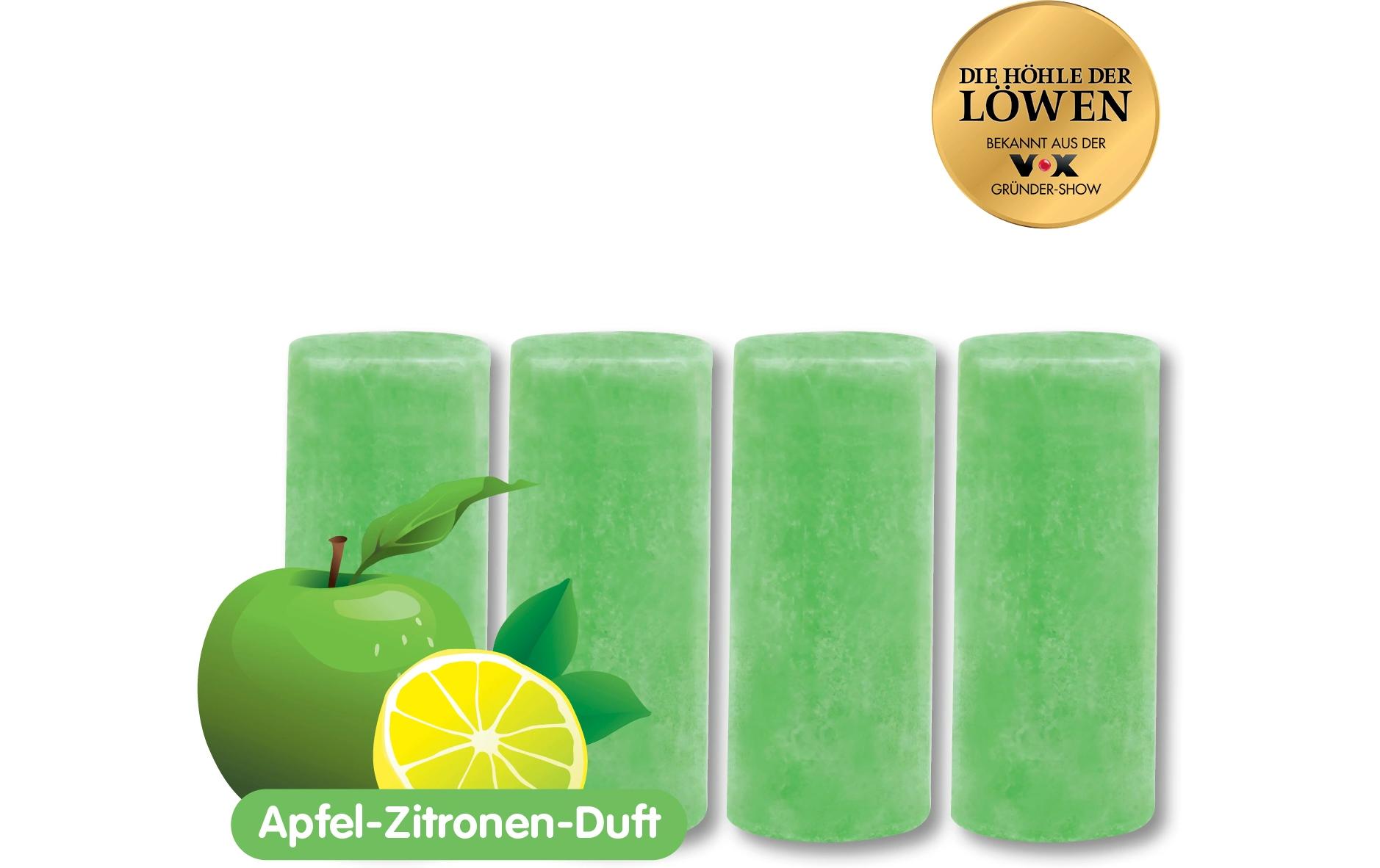 Duftstein Apfel-Zitrone 4 StückNachfüllset für Abfluss-Fee LED-Abflussstopfen