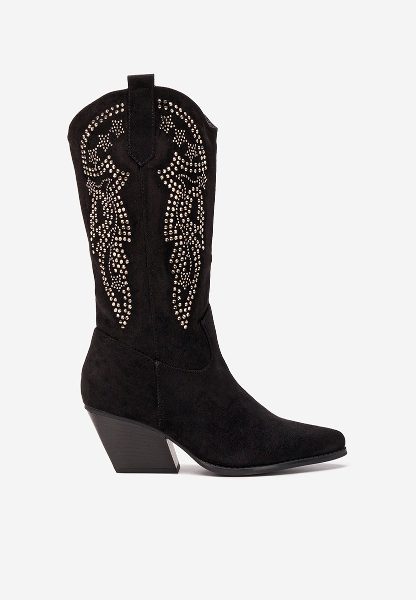 Bottes cowboy femme noires Tanassie