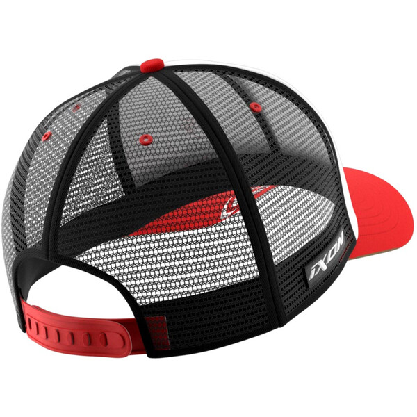 Ixon - Casquette Mesh Dual LCR / Nakagami 24 Blanc / Or / Rouge / Noir