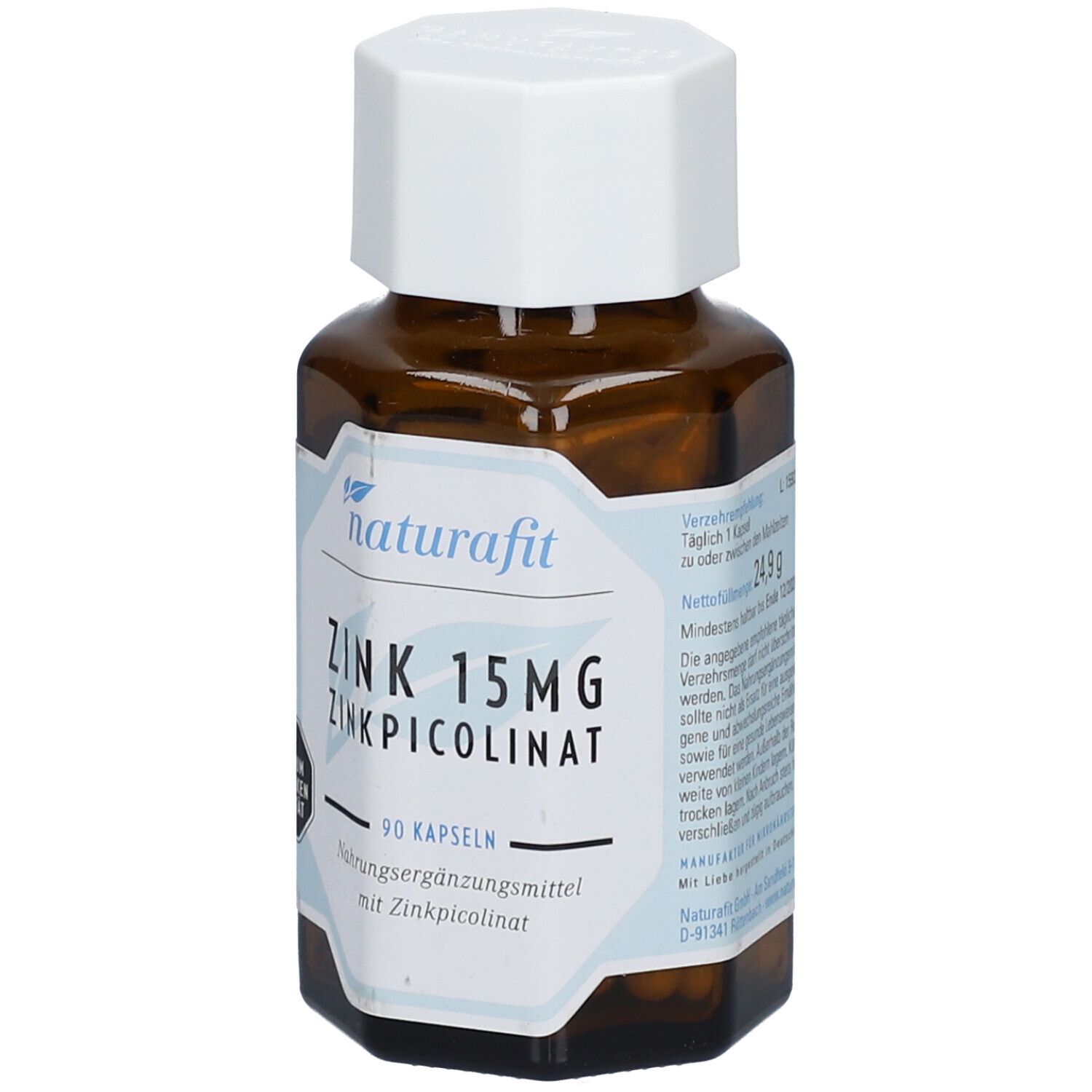 naturafit ZINK 15 mg ZINKPICOLINAT