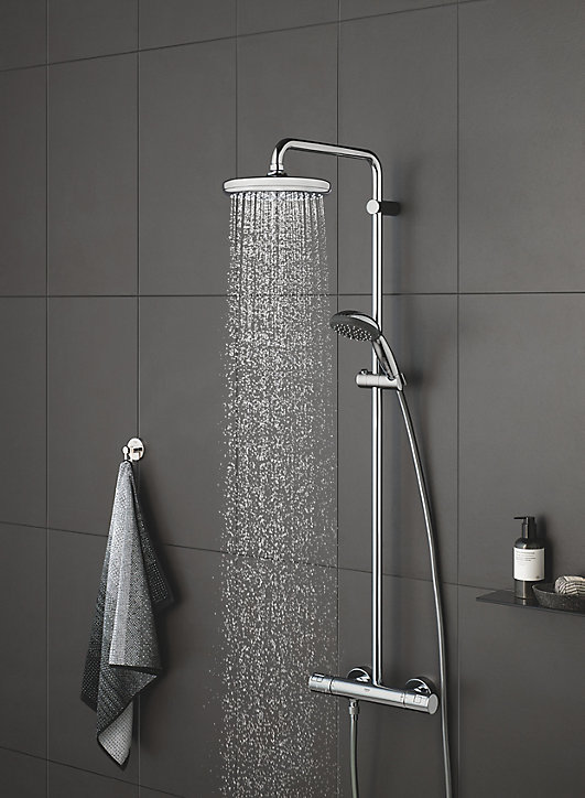 Colonne de douche thermostatique Grohe Vitalio Star System 160