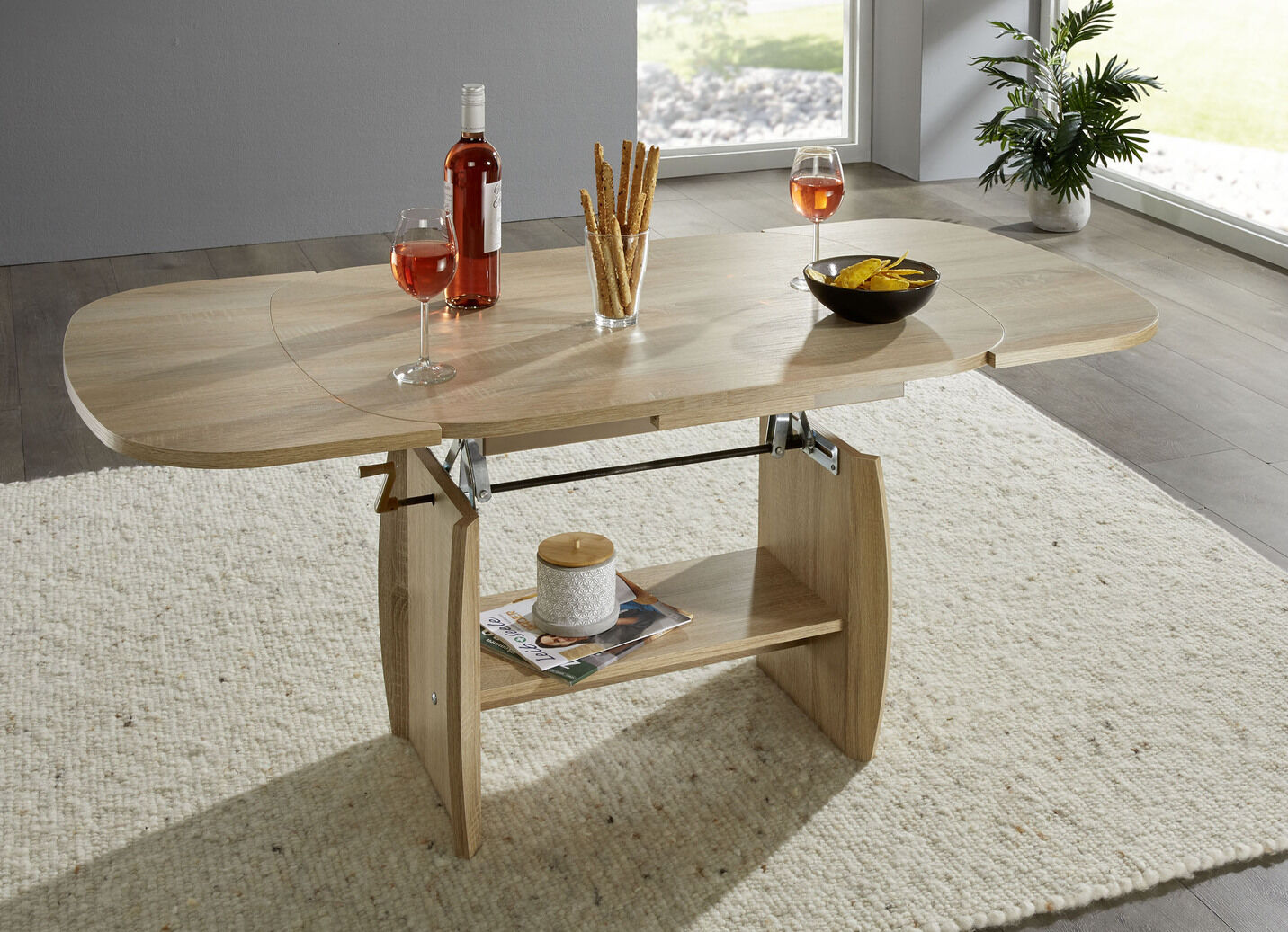 Raffinierter Couchtisch mit 2 tollen Funktionen