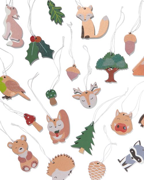 20 décorations de noël en bois - forêt