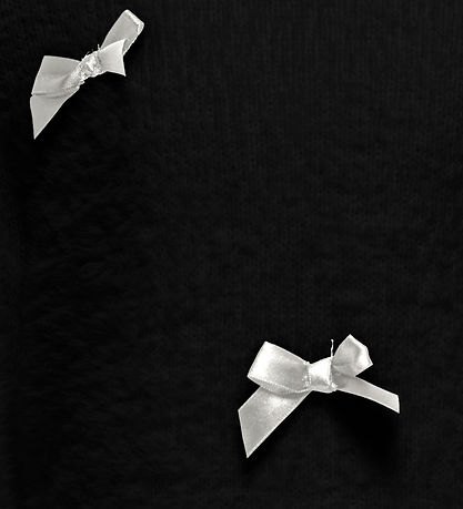 Kids Only Bluse - Strik - KogPiumo - Blåck/Cloud Dancer Bows