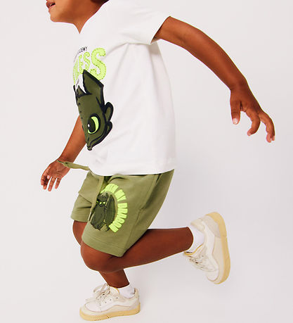 Name It Shorts - NmmAbil Drache - Öl Green