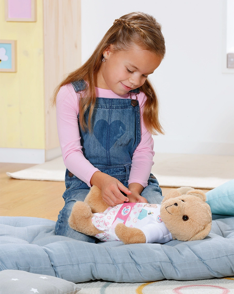 BABY born® Plüschtier BÄR (36cm) in hellbraun/weiß