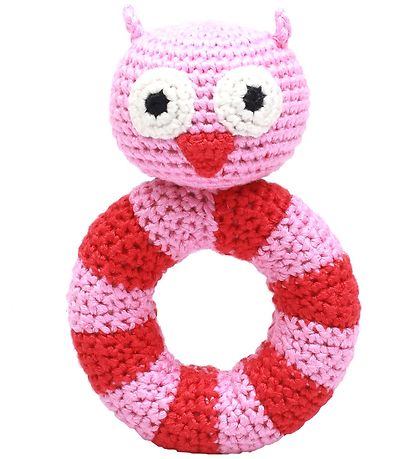 NatureZoo Rassel - Rund - Lady Owl - Rosa/Rot