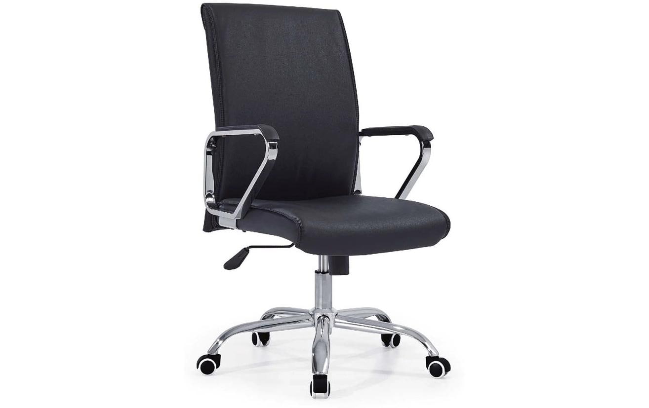 Bürostuhl Comfort Schwarz<br>Drehbarer Stuhl mit Armlehnen