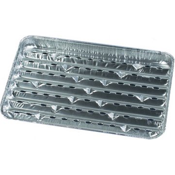 Plateau pour grillades en aluminium, rectangulaire