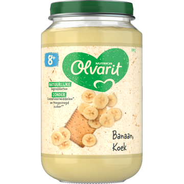 Olvarit 8+ Maanden Banaan Koek 200g