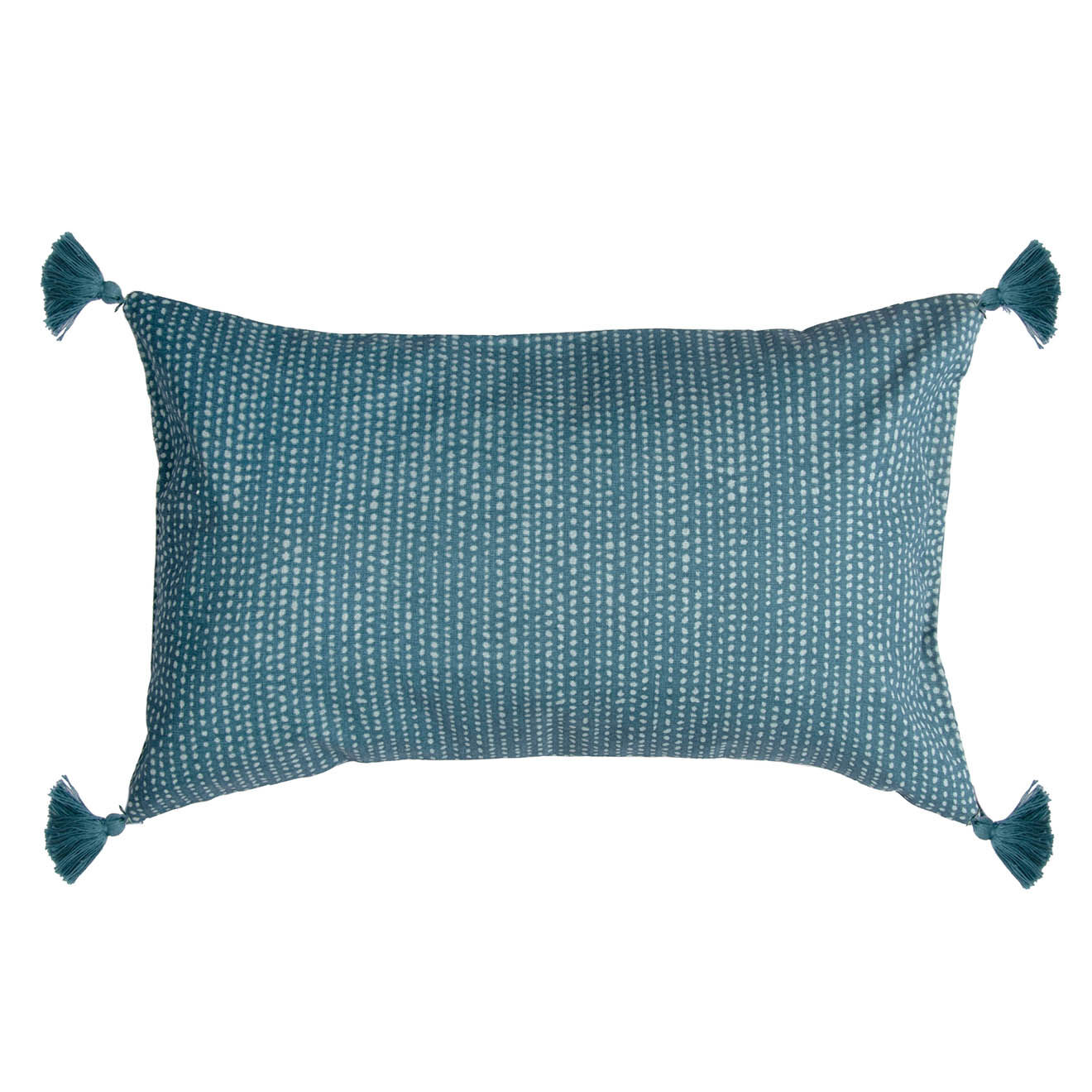 Febronie Housse de coussin Dots bleue - 50x30 cm