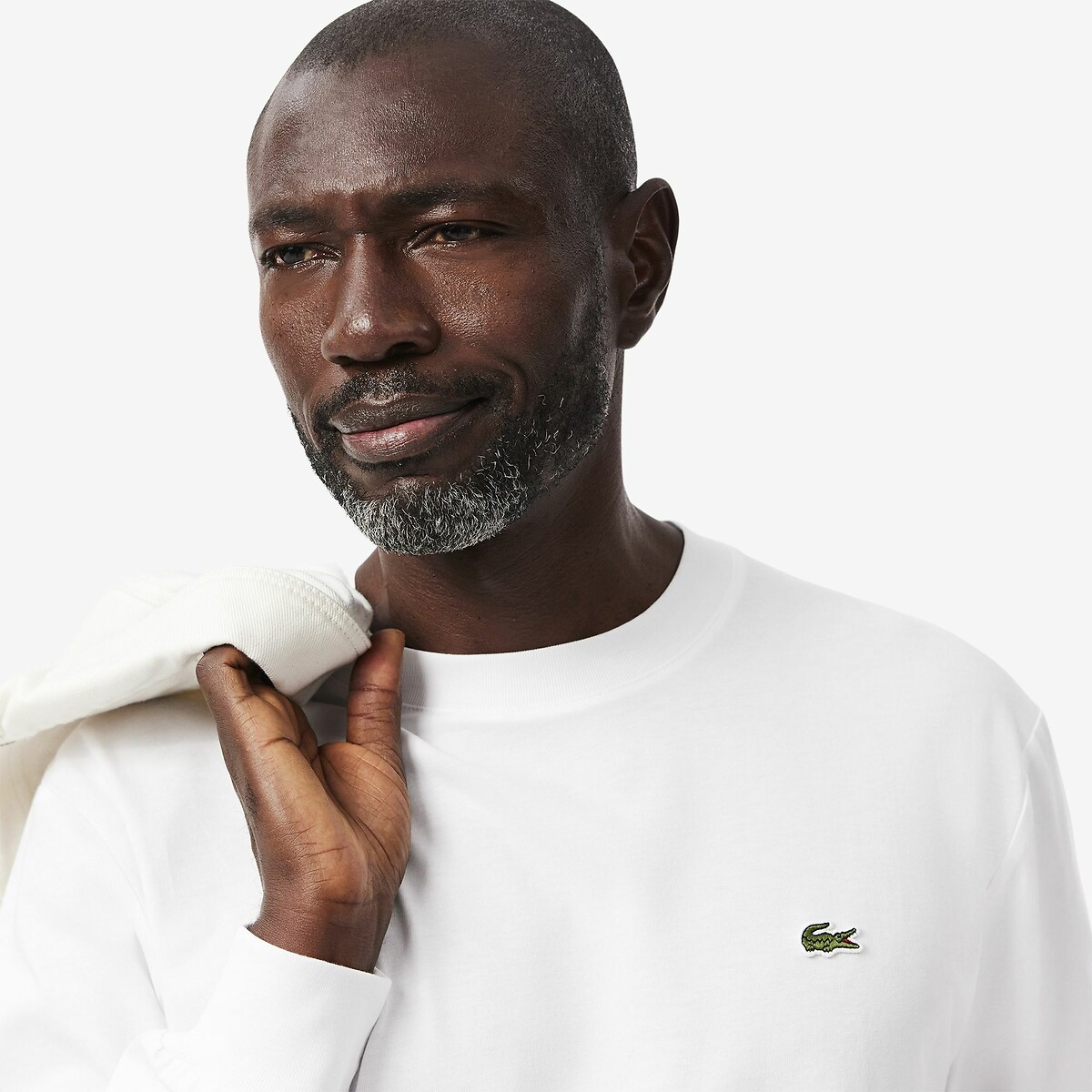 LACOSTE<br>Camiseta de manga comprida de algodão