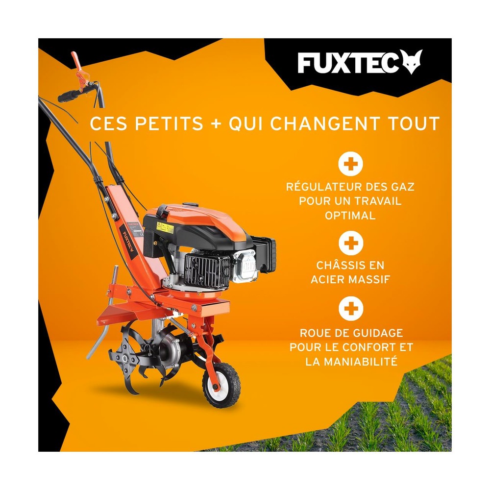 Motoculteur thermique - fx-af1139 - 139cm3 motobineuse largeur 36cm