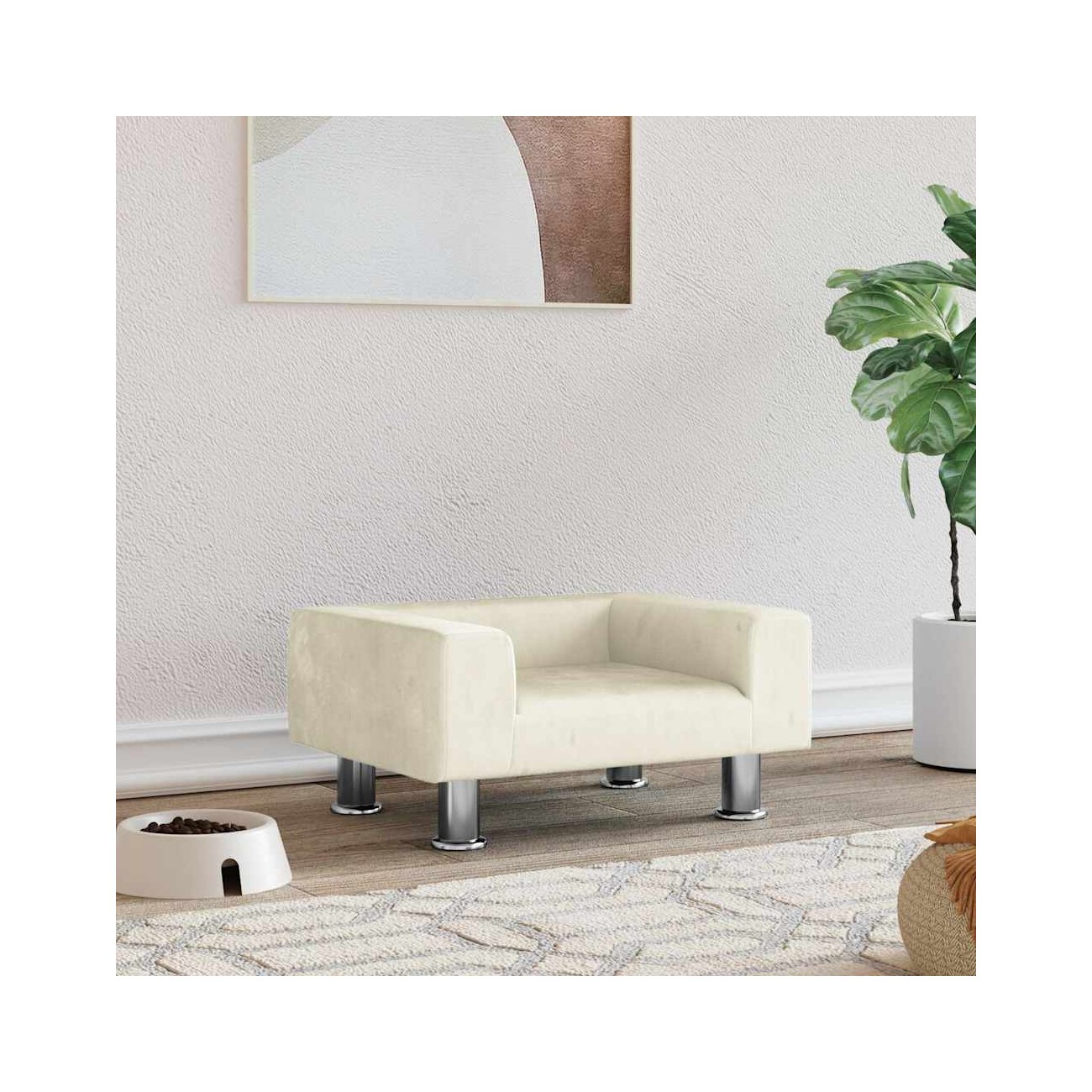 VidaXL Hundebett creme 50 cm, 26,5 cm, 50 cm