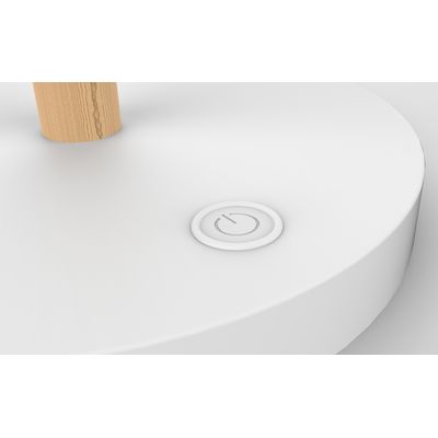 Unilux - Lampe de bureau Vicky - LED - port de charge USB - blanc/bois