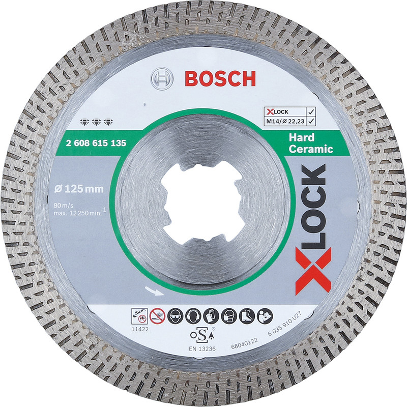 Bosch Best for Ceramic Extraclean diamantschijf tegels 125x22,2x1,4mm X-Lock
