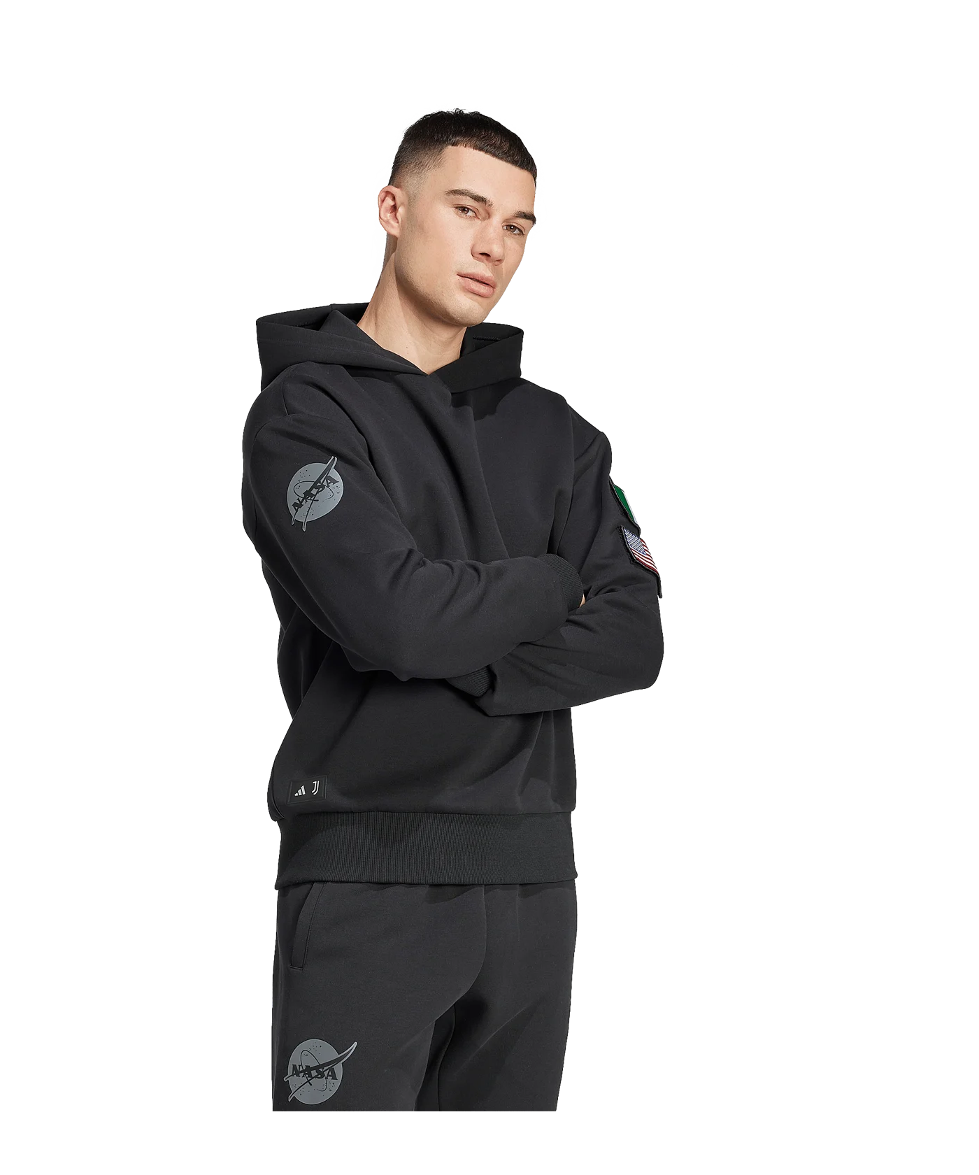 adidas Juventus Turin NASA Hoody Schwarz