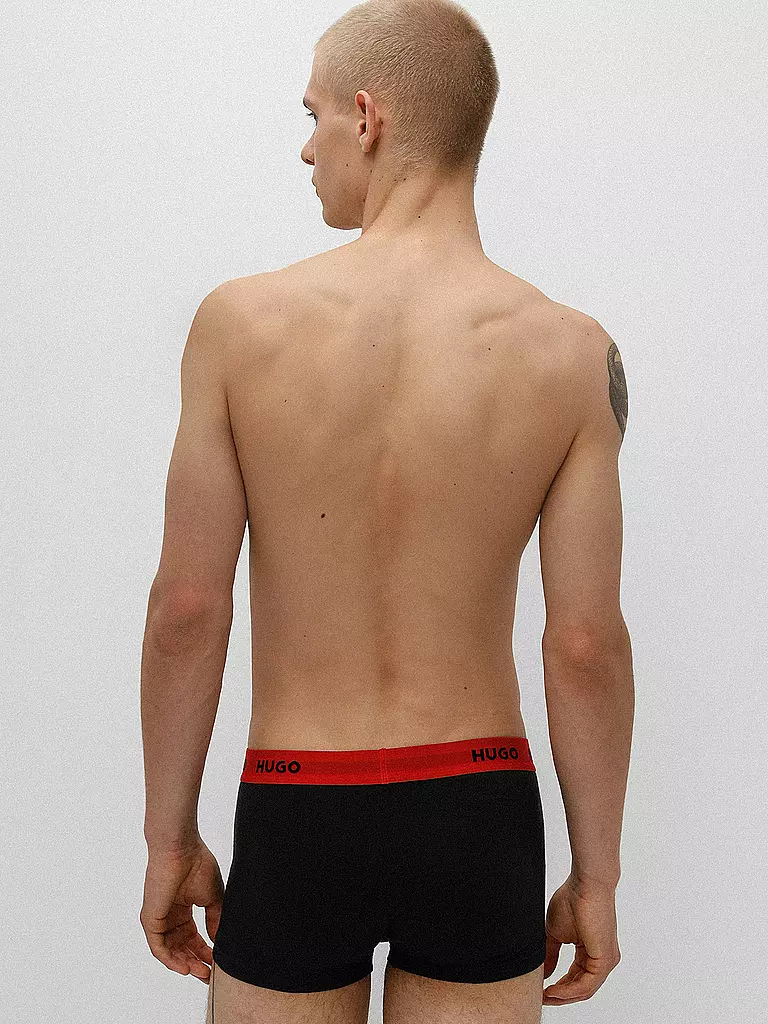 HUGO Pants 3-er Pkg schwarz rot schwarz
