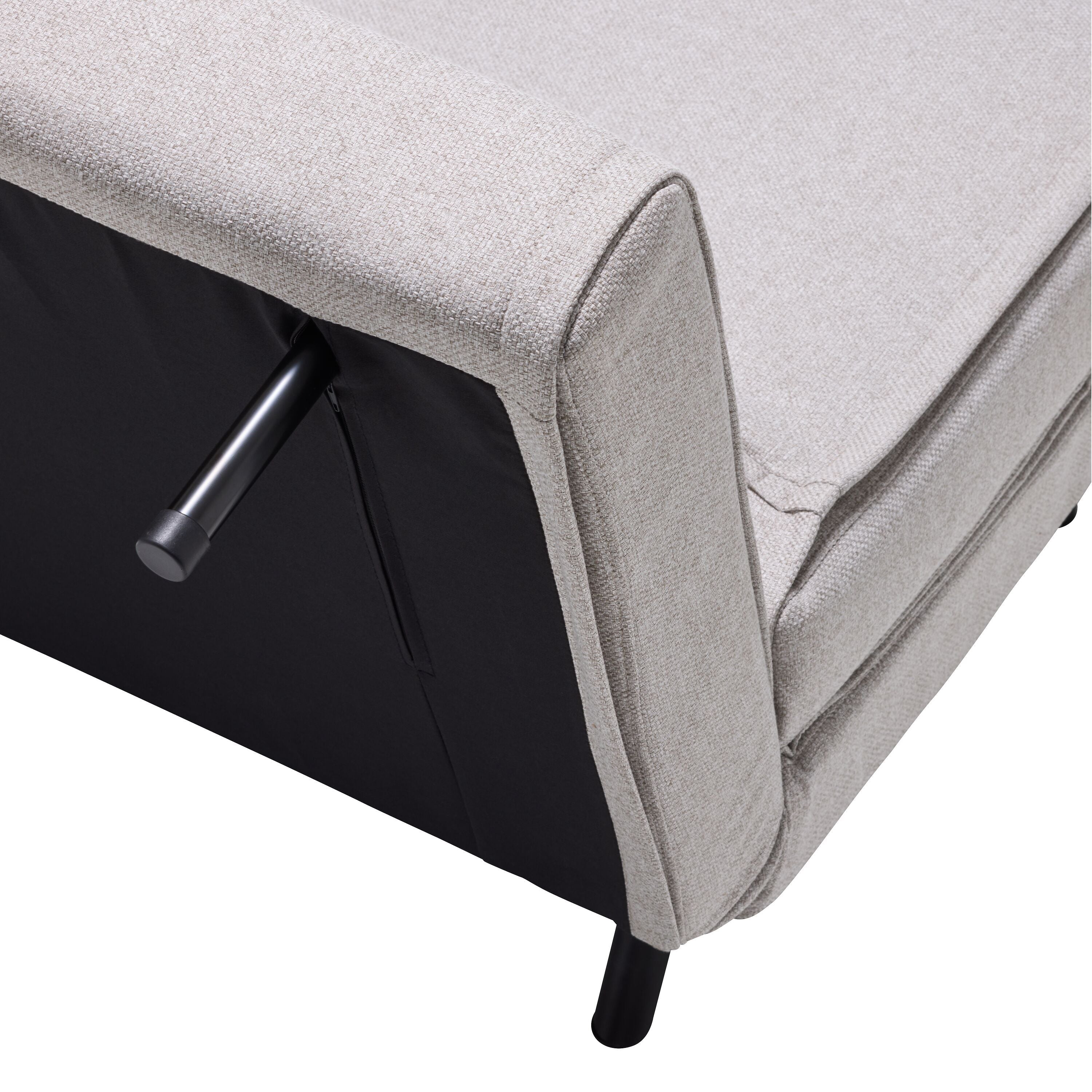 BERND II Bettsofa - Hellgrau / B: 100.0 cm x T: 91.0 cm x H: 82.0 cm
