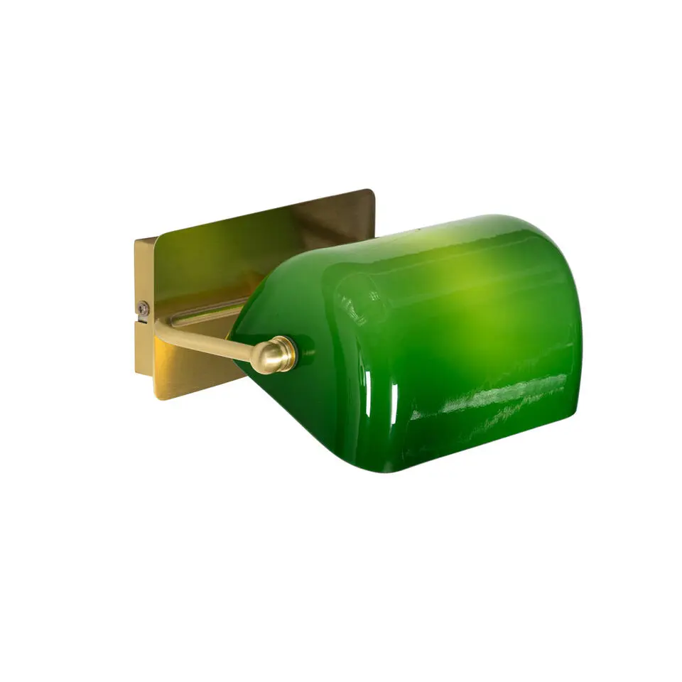Qazqa wandlampen banker groen e27