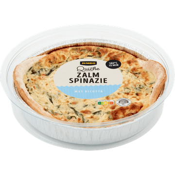 Jumbo Quiche Zalm Spinazie 300 g