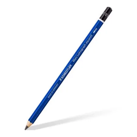 STAEDTLER® Bleistift Lumograph aquarell 100A Metalletui mit 5 Stiften + Pinsel