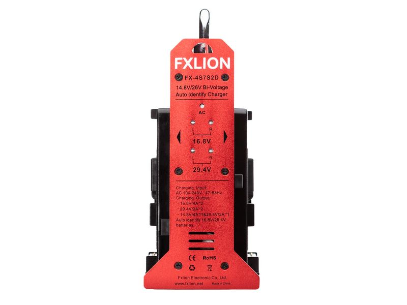 FXLion Ladegerät 2 CH Automatic Voltage Charger Automatisches Zweikanal-Spannungsladegerät